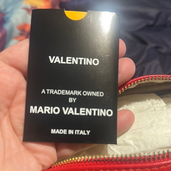 NWT Valentino Red Leather Crossbody Bag - Picture 7 of 14